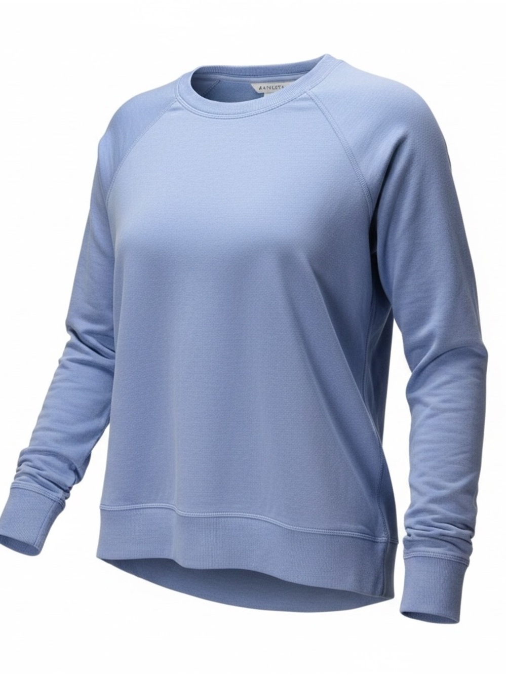 Athleta periwinkle blue long-sleeve crewneck pullover sweatshirt